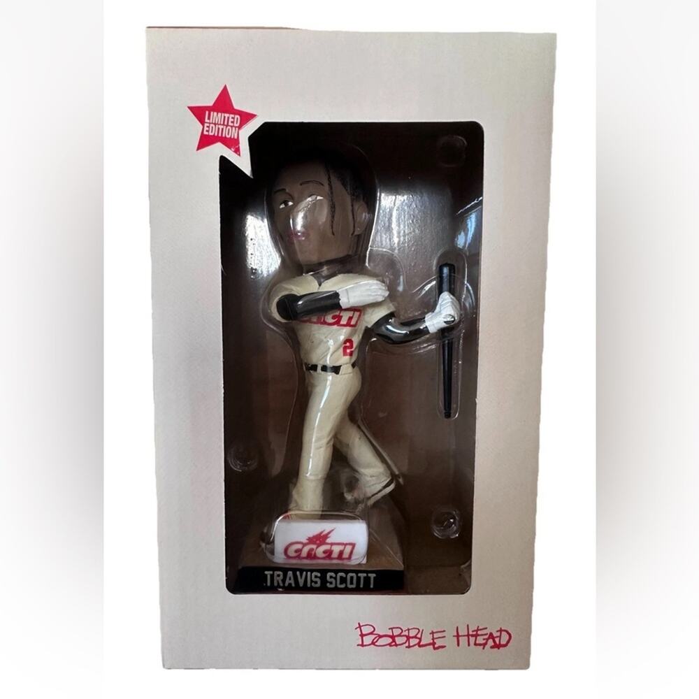 Travis Scott Cactus Jack 2025 CACTI PARK Bobblehead Astros 02/22 BRAND NEW RARE